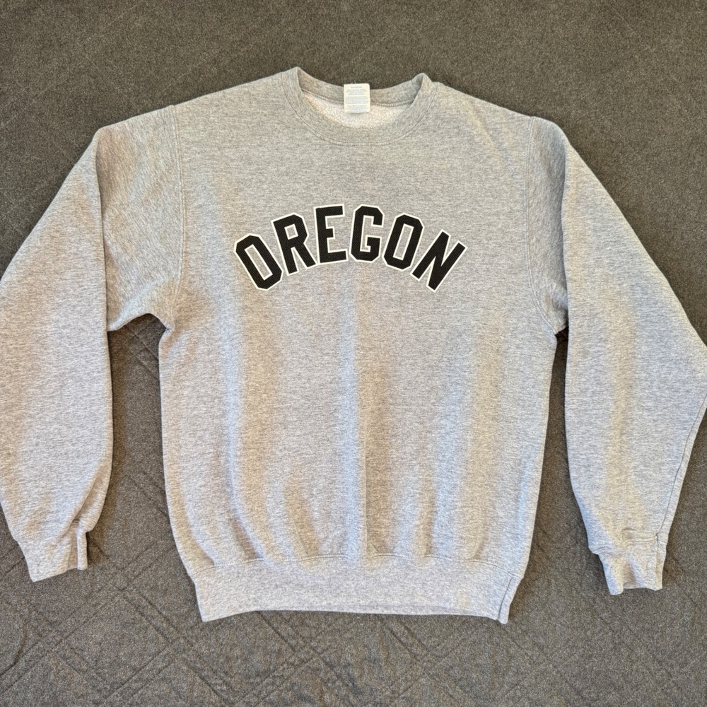 Port and Company Core Fleece Oregon Sweatshirt Gray Small